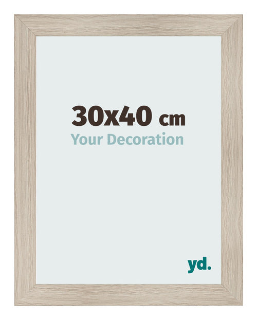Bilderrahmen 30x40cm Eiche Rustikal MDF Pisa Vorne Messe | Yourdecoration.at