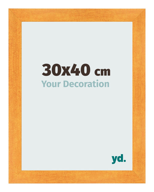 Bilderrahmen 30x40cm Orange MDF Pisa Vorne Messe | Yourdecoration.at