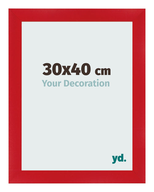 Bilderrahmen 30x40cm Rot MDF Pisa Vorne Messe | Yourdecoration.at