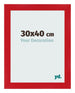 Bilderrahmen 30x40cm Rot MDF Pisa Vorne Messe | Yourdecoration.at