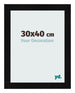 Bilderrahmen 30x40cm Schwarz Silber Poliert MDF Pisa Vorne Messe | Yourdecoration.at