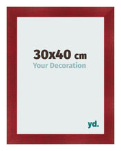 Bilderrahmen 30x40cm Weinrot Gewischt MDF Pisa Vorne Messe | Yourdecoration.at