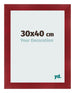 Bilderrahmen 30x40cm Weinrot Gewischt MDF Pisa Vorne Messe | Yourdecoration.at
