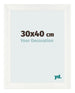 Bilderrahmen 30x40cm Weiß Vintage MDF Pisa Vorne Messe | Yourdecoration.at