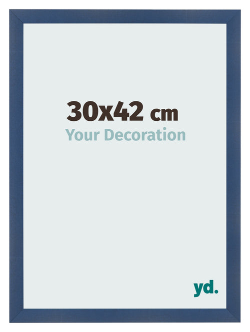 Bilderrahmen 30x42cm Dunkelblau Gewischt MDF Pisa Vorne Messe | Yourdecoration.at