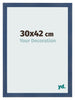 Bilderrahmen 30x42cm Dunkelblau Gewischt MDF Pisa Vorne Messe | Yourdecoration.at