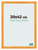 Bilderrahmen 30x42cm Orange MDF Pisa Vorne Messe | Yourdecoration.at