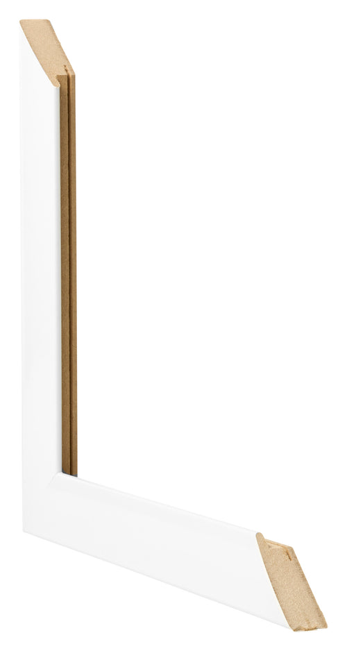 Bilderrahmen 30x42cm Weiß Vintage MDF Pisa Detail Querschnitte | Yourdecoration.at