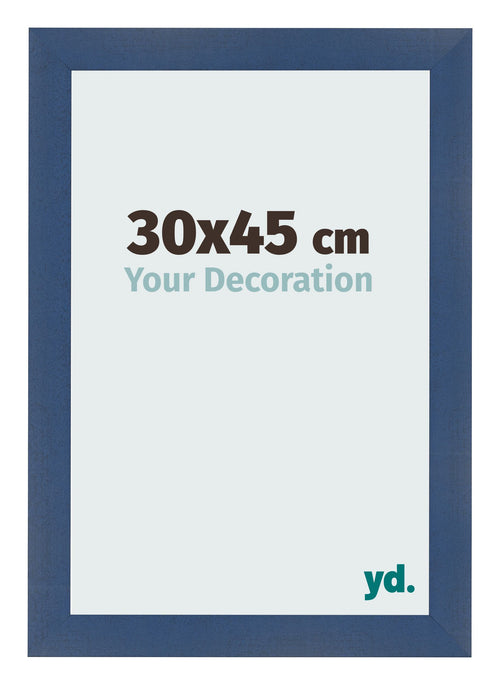 Bilderrahmen 30x45cm Dunkelblau Gewischt MDF Pisa Vorne Messe | Yourdecoration.at