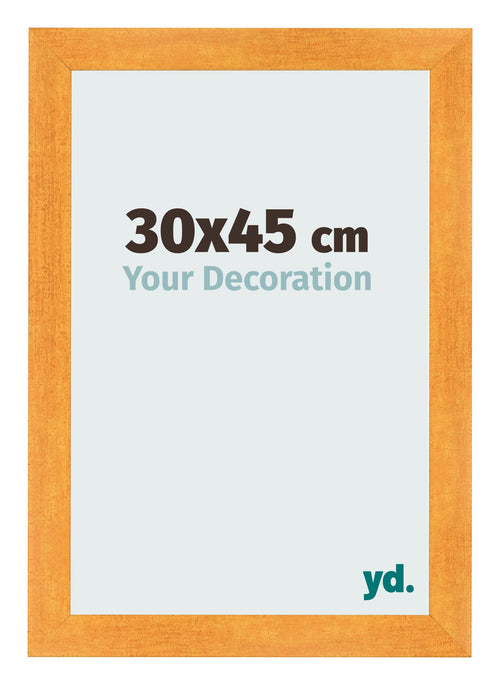 Bilderrahmen 30x45cm Orange MDF Pisa Vorne Messe | Yourdecoration.at