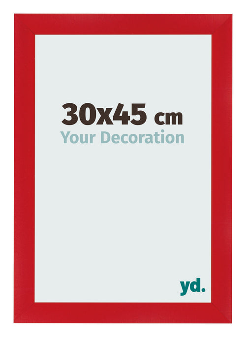 Bilderrahmen 30x45cm Rot MDF Pisa Vorne Messe | Yourdecoration.at