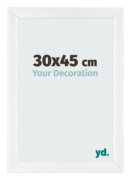 Bilderrahmen 30x45cm Weiß Vintage MDF Pisa Vorne Messe | Yourdecoration.at