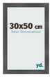 Bilderrahmen 30x50cm Schwarz Silber Poliert MDF Pisa Vorne Messe | Yourdecoration.at