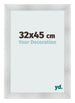 Bilderrahmen 32x45cm Aluminium Gebürstet MDF Pisa Vorne Messe | Yourdecoration.at