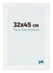 Bilderrahmen 32x45cm Weiß Vintage MDF Pisa Vorne Messe | Yourdecoration.at