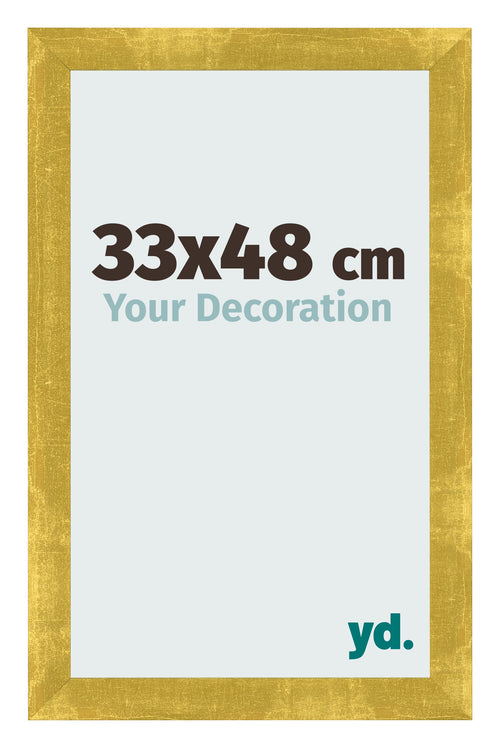 Bilderrahmen 33x48cm Gold Vintage MDF Pisa Vorne Messe | Yourdecoration.at