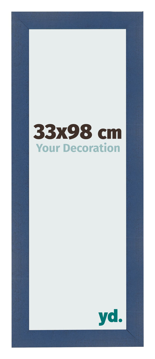 Bilderrahmen 33x98cm Dunkelblau Gewischt MDF Pisa Vorne Messe | Yourdecoration.at