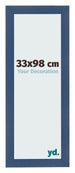 Bilderrahmen 33x98cm Dunkelblau Gewischt MDF Pisa Vorne Messe | Yourdecoration.at