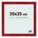 Bilderrahmen 35x35cm Weinrot Gewischt MDF Pisa Vorne Messe | Yourdecoration.at