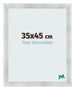 Bilderrahmen 35x45cm Aluminium Gebürstet MDF Pisa Vorne Messe | Yourdecoration.at