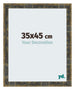 Bilderrahmen 35x45cm Blau Gold Meliert MDF Pisa Vorne Messe | Yourdecoration.at