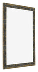 Bilderrahmen 35x45cm Blau Gold Meliert MDF Pisa Vorne Schrag | Yourdecoration.at