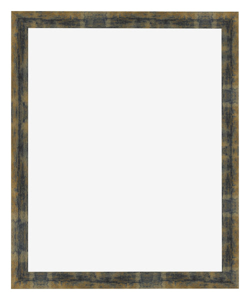 Bilderrahmen 35x45cm Blau Gold Meliert MDF Pisa Vorne | Yourdecoration.at