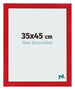Bilderrahmen 35x45cm Rot MDF Pisa Vorne Messe | Yourdecoration.at