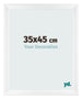 Bilderrahmen 35x45cm Weiß Vintage MDF Pisa Vorne Messe | Yourdecoration.at
