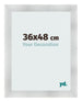 Bilderrahmen 36x48cm Aluminium Gebürstet MDF Pisa Vorne Messe | Yourdecoration.at