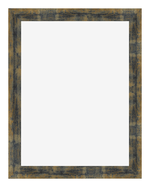 Bilderrahmen 36x48cm Blau Gold Meliert MDF Pisa Vorne | Yourdecoration.at