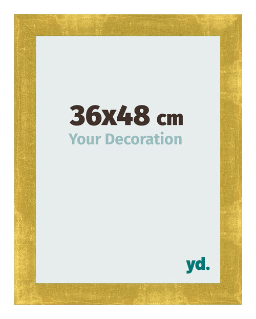 Bilderrahmen 36x48cm Gold Vintage MDF Pisa Vorne Messe | Yourdecoration.at
