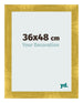 Bilderrahmen 36x48cm Gold Vintage MDF Pisa Vorne Messe | Yourdecoration.at