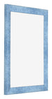 Bilderrahmen 36x48cm Hellblau Gewischt MDF Pisa Vorne Schrag | Yourdecoration.at