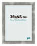Bilderrahmen 36x48cm Metall Vintage MDF Pisa Vorne Messe | Yourdecoration.at