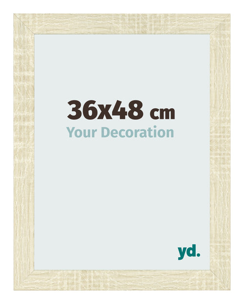 Bilderrahmen 36x48cm Sonoma Eiche MDF Pisa Vorne Messe | Yourdecoration.at