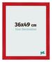 Bilderrahmen 36x49cm Rot MDF Pisa Vorne Messe | Yourdecoration.at