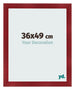 Bilderrahmen 36x49cm Weinrot Gewischt MDF Pisa Vorne Messe | Yourdecoration.at