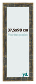 Bilderrahmen 37 5x98cm Blau Gold Meliert MDF Pisa Vorne Messe | Yourdecoration.at