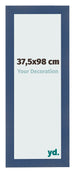 Bilderrahmen 37 5x98cm Dunkelblau Gewischt MDF Pisa Vorne Messe | Yourdecoration.at