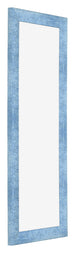 Bilderrahmen 37 5x98cm Hellblau Gewischt MDF Pisa Vorne Schrag | Yourdecoration.at