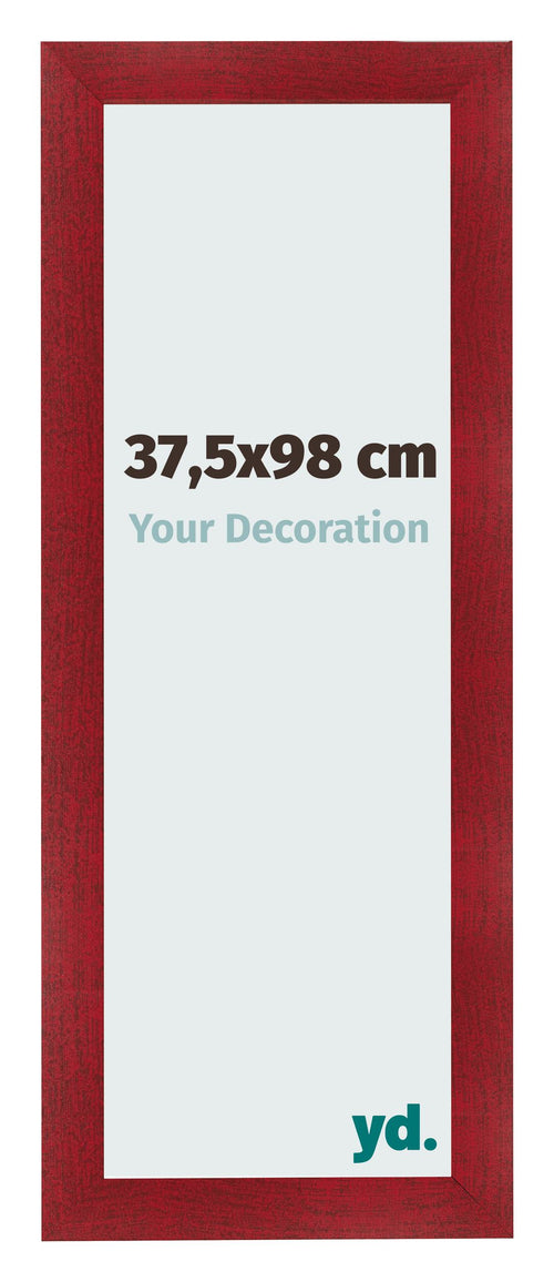 Bilderrahmen 37 5x98cm Weinrot Gewischt MDF Pisa Vorne Messe | Yourdecoration.at
