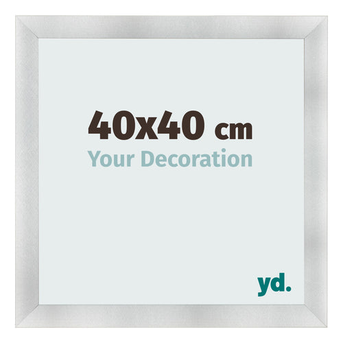 Bilderrahmen 40x40cm Aluminium Gebürstet MDF Pisa Vorne Messe | Yourdecoration.at