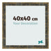 Bilderrahmen 40x40cm Blau Gold Meliert MDF Pisa Vorne Messe | Yourdecoration.at