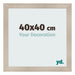 Bilderrahmen 40x40cm Eiche Rustikal MDF Pisa Vorne Messe | Yourdecoration.at