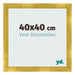 Bilderrahmen 40x40cm Gold Vintage MDF Pisa Vorne Messe | Yourdecoration.at