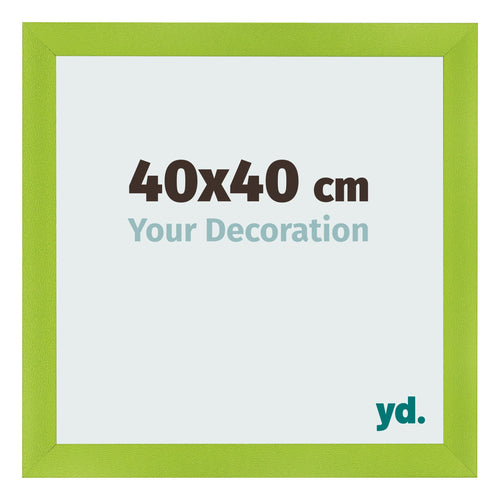 Bilderrahmen 40x40cm Grün MDF Pisa Vorne Messe | Yourdecoration.at