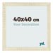 Bilderrahmen 40x40cm Sonoma Eiche MDF Pisa Vorne Messe | Yourdecoration.at