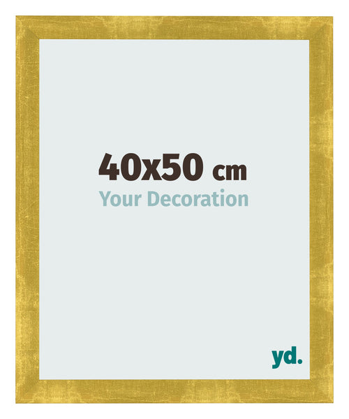 Bilderrahmen 40x50cm Gold Vintage MDF Pisa Vorne Messe | Yourdecoration.at