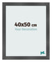 Bilderrahmen 40x50cm Schwarz Silber Poliert MDF Pisa Vorne Messe | Yourdecoration.at